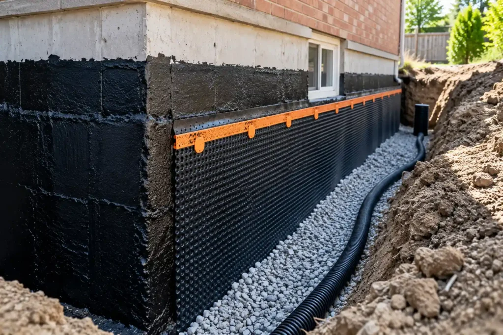 exterior-foundation-waterproofing Basement Waterproofing Ajax